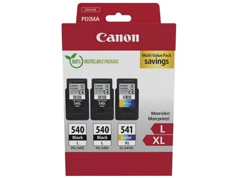 2x PG-540L + 1x CL-541XL inktcartridge 5224B017 4 kleuren