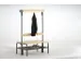 Banc vestiaire 1650x1015x725mm bois/anthracite RAL7016
