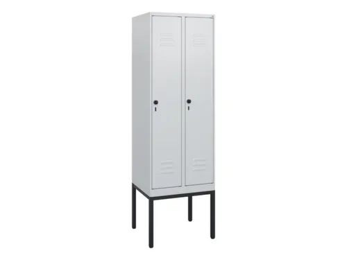locker,HxBxD 1950x600x500mm,2vak,vak B 300mm,draaigrendel