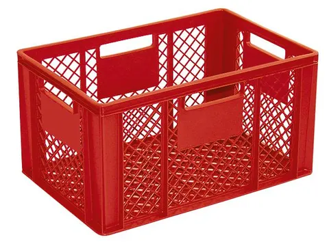Euronorm Stapelkrat Pe 320x600x400mm 63liter Open Rood