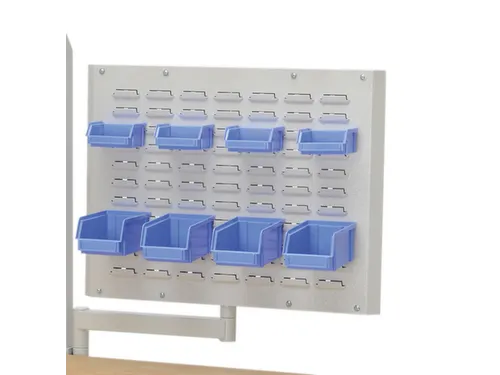 geperforeerde/sleufplaat,v. montagetafel,HxBxD 500x600x40mm,draaibaar