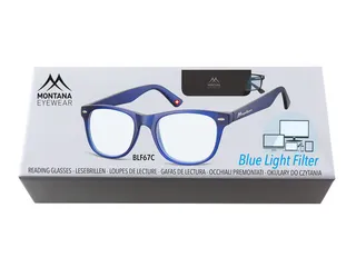 Leesbril Montana +2.00 dtp blue light filter blauw - 2