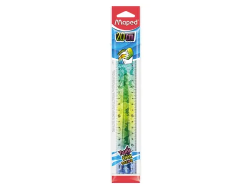 Liniaal Maped Twist 'n Flex Decor Animals 20cm display à 20 stuks ass