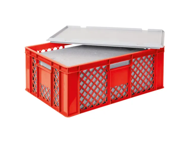 Euronorm-stapelbak,m. isoleerbox,HxLxB 240x600x400mm,43/20,4l,HDPE