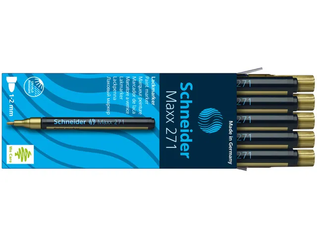 Lakmarker Schneider Maxx 271 1-2mm Goud