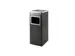 Afvalbak met asbak BRASQ 16 liter AT600 zwart