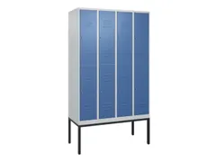 dubbeldekse locker,HxBxD 2120x1200x500mm,4x2vak.,vak B 300mm,cil.-slot