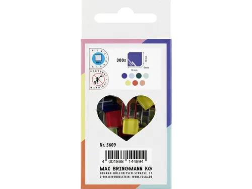 Folia Mozaieksteentjes glas 10x10mm basiskleuren assorti