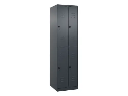 dubbeldekse locker,HxBxD 1850x500x500mm,2x2vak.,vak B 250mm