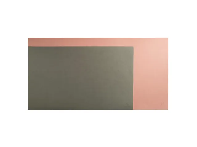 Onderlegger PU 35x60cm nude/grijs