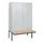 locker met bank,HxBxD 1950x1200x815mm,4vak,vak B 300mm,cil.-slot