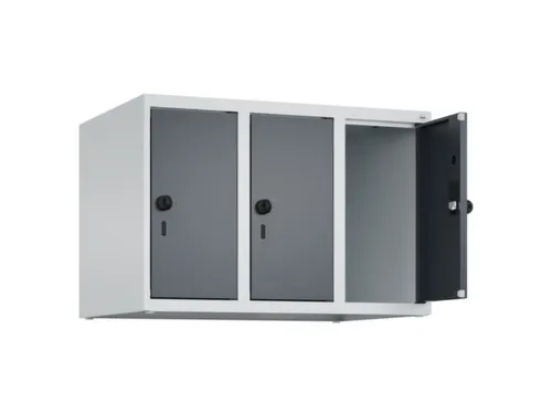 opzetkast,v. locker,3vak.,vak B 250mm,HxBxD 500x750x500mm,vleugeldeur