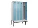 locker met bank,voor scheiding van kleding,HxBxD 2120x1200x815mm,4vak