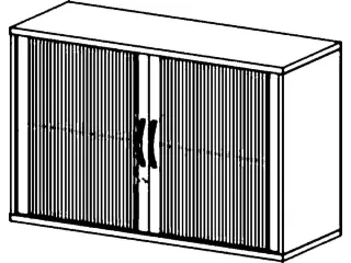 jaloeziedeurkast,HxBxD 770x1200x430mm,1xhouten vloer,decor romp noten - 13