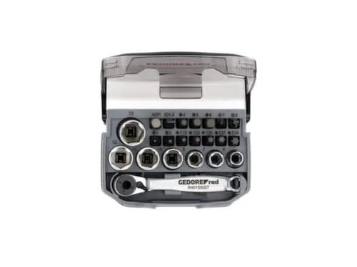 GEDORE R49005023 Dopsleutelset 1/4 inch 6-13mm +Bits 23stuks