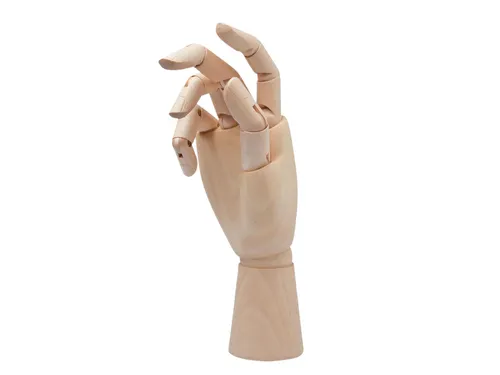 Ledenhand Conda rechts vrouw 25 cm naturel hout