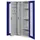 Verticale Uitschuifkast Venster 1950x1000x600mm 2legborden Ral5010