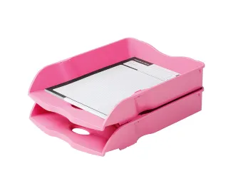 Brievenbak HAN Re-LOOP A4/C4 stapel- en nestbaar, roze 100% gerecycled - 3