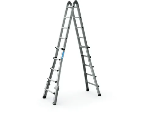 multifunctionele telescoopladder,4x5,sporten,balk L 5,29m,natuur