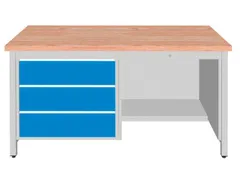 werkbank,HxBxD 860x1500x750mm,onderstel RAL5010,fronten RAL3020