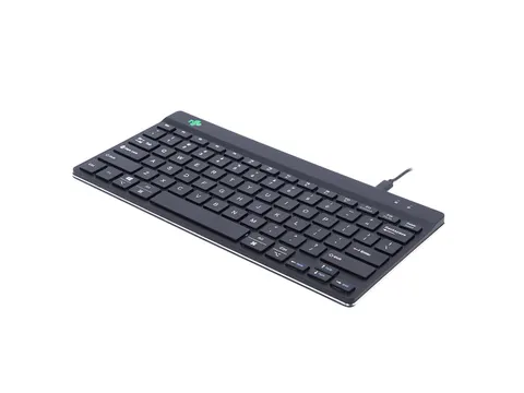 R-Go Tools RGOCOITWDBL Toetsenbord Mini Bedraad USB QWERTY Zwart