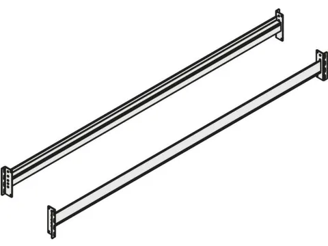 Lengtetraversen,v. breedvakstelling,B 1800mm,vakl. 500kg,m. borgpen