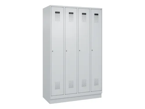 locker,HxBxD 1950x1200x500mm,4vak,vak B 300mm,cil.-slot,sokkel