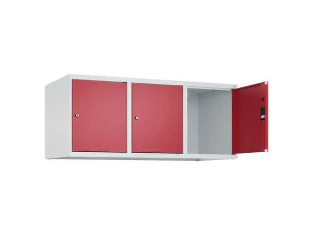 opzetkast,v. locker,3vak.,vak B 400mm,HxBxD 500x1200x500mm,vleugeldeur