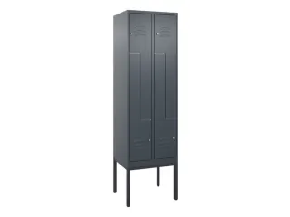 Z-garderobekast,HxBxD 2120x600x500mm,vak B 150/300mm,cil.-slot - 1