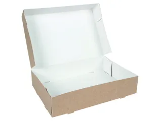 Cateringdoos IEZZY 35cm plasticvrij bruin 10 stuks - 3