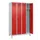 locker voor scheiding van kleding,HxBxD 1950x1200x500mm,4vak