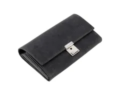 Kelnerportefeuille Alassio hunter leer grijs 18,5x9,5 cm
