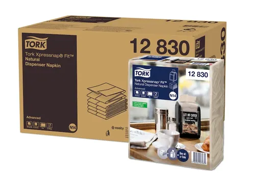 Tork 12830 Xpressnap Fit dispenserservet naturel 2-laags