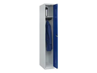 locker,HxBxD 1850x300x500mm,1vak,vak B 300mm,cil.-slot,staand op vloer - 1