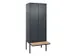 locker voor scheiding van kleding,HxBxD 2120x800x815mm,2vak