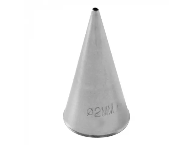 Spuitje rvs glad 00 Ø2mm