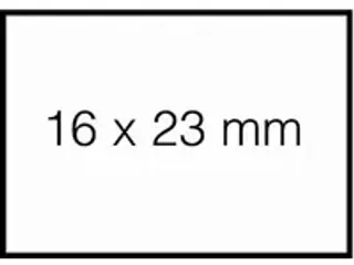 OUTLET Prijsetiket 16x23mm Sato Duo 20 afneembaar wit - 1