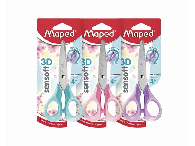 Schaar Maped Sensoft 13cm pastel assorti