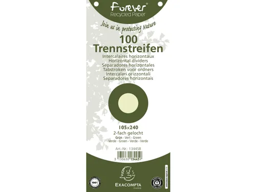 Tabstroken perfo FOR EVER 105X240mm groen
