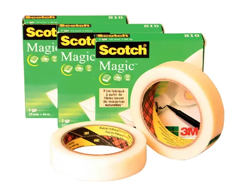 Plakband Scotch Magic 810 12mmx33m onzichtbaar mat