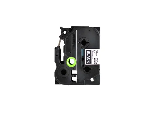 Labeltape Brother P-touch TZe-365 standaard 36mm wit op zwart