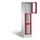 Lockerkast 1800x420x500mm 1x3 vakken Cilinderslot, Sokkel, RAL3003