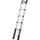 telescopische aanlegladder,9trede(n),balk L 0,76-2,9m,geëloxeerd