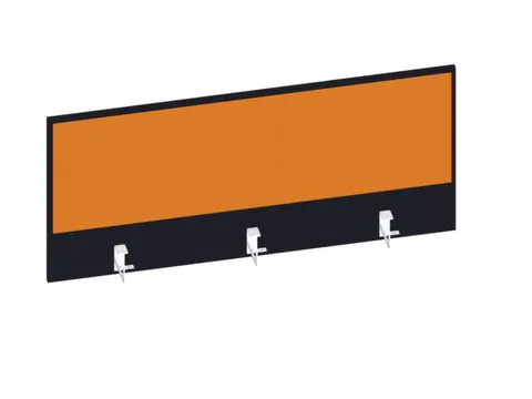 baliepaneel,v. bureau,aanbouw achter,B 1200mm,CC-zwart,BN3005-geel