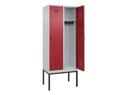 locker,HxBxD 2120x800x500mm,2vak,vak B 400mm,draaigrendel