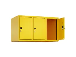 opzetkast,v. locker,3vak.,vak B 300mm,HxBxD 500x900x500mm,draaigrendel