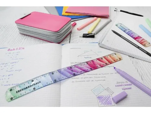Grafiet potlood Eberhard Faber winner 6x met gum/slijper combinatie