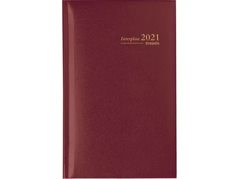 agenda Interplan Lima 6-talig, bordeaux, 2026