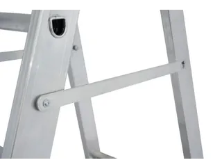 verrijdbare treden-platformladder eenzijdig 12treden stand H 2 8m - 8