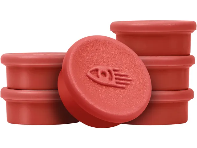 Magneet Legamaster 20mm 250gr rood 8 stuks